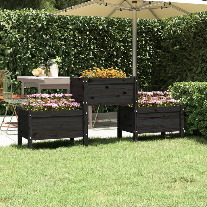 Skrivbord 245,5X44X75 Cm Massiv Furu