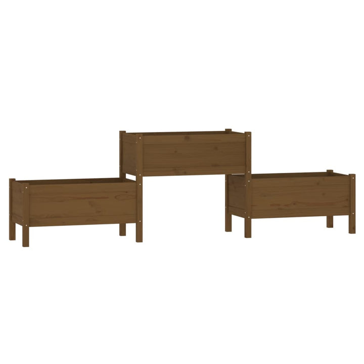 Skrivbord 245,5X44X75 Cm Massiv Furu