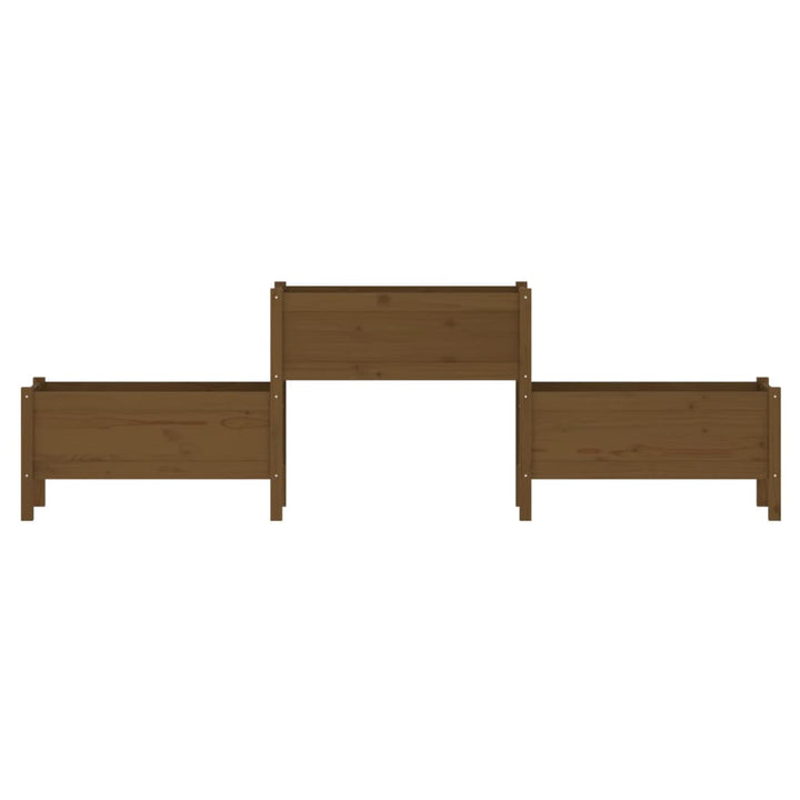 Skrivbord 245,5X44X75 Cm Massiv Furu
