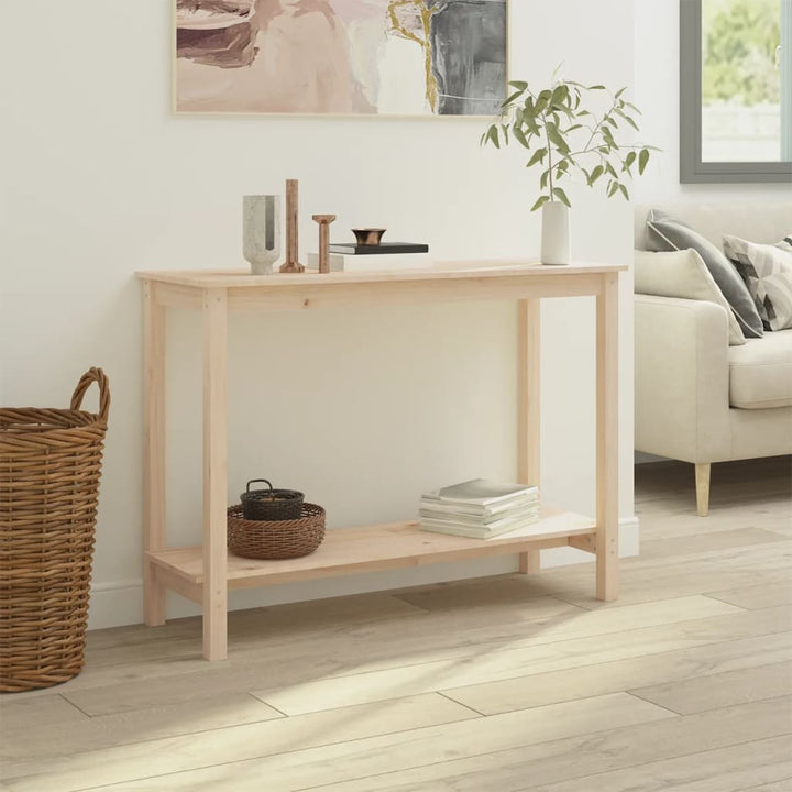 Konsolbord 110X40X80 Cm Massiv Furu