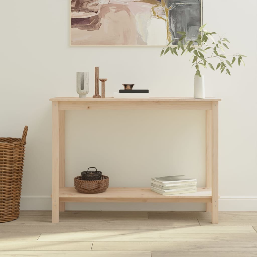 Konsolbord 110X40X80 Cm Massiv Furu