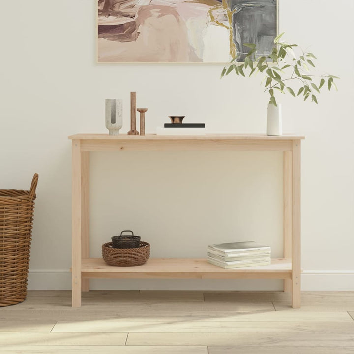 Konsolbord 110X40X80 Cm Massiv Furu