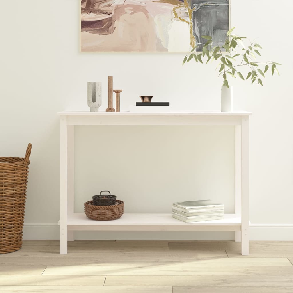 Konsolbord 110X40X80 Cm Massiv Furu