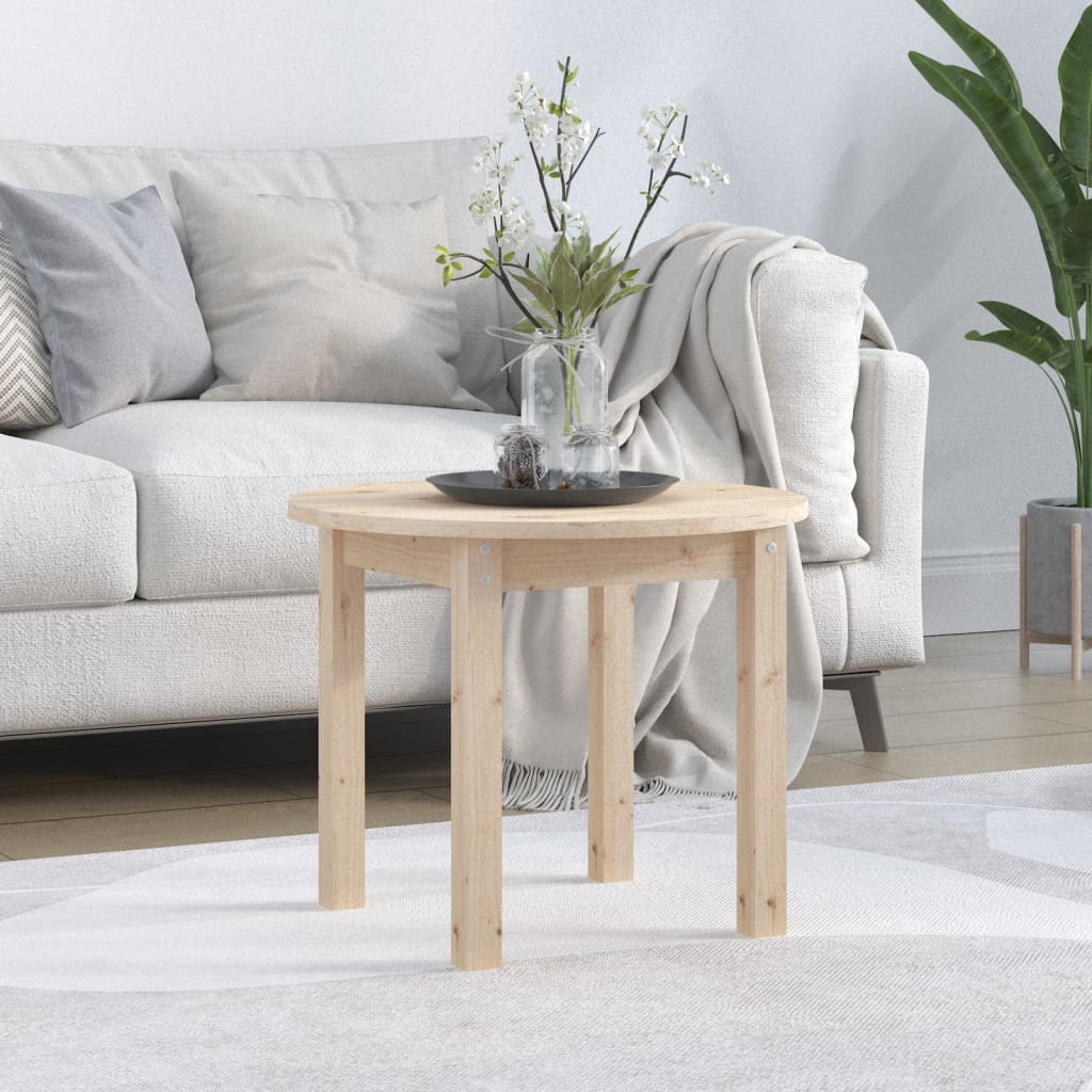 Soffbord Ø 45X40Cm Massivt Furu