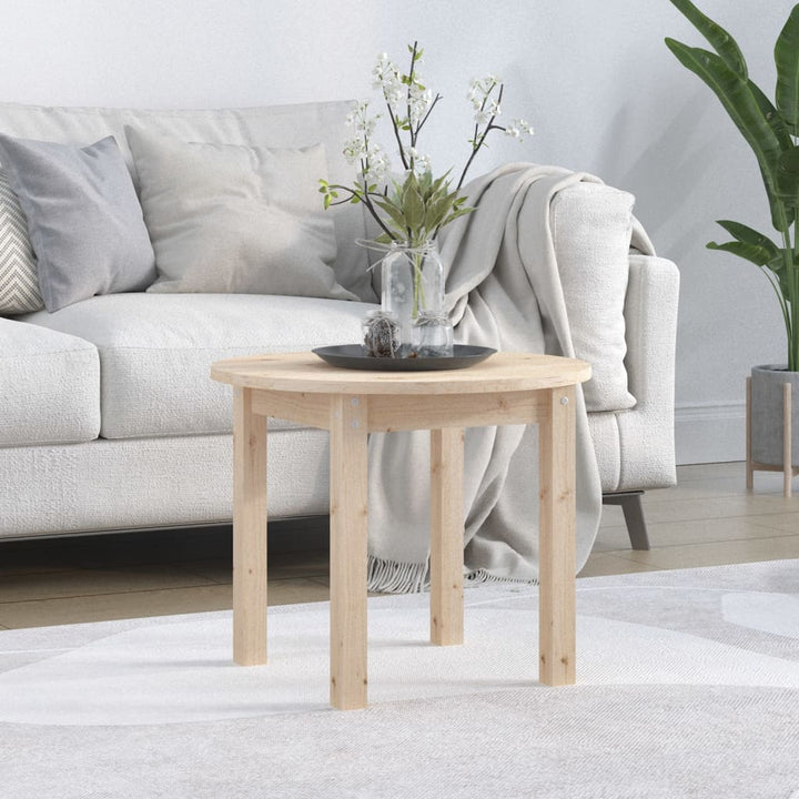 Soffbord Ø 45X40Cm Massivt Furu