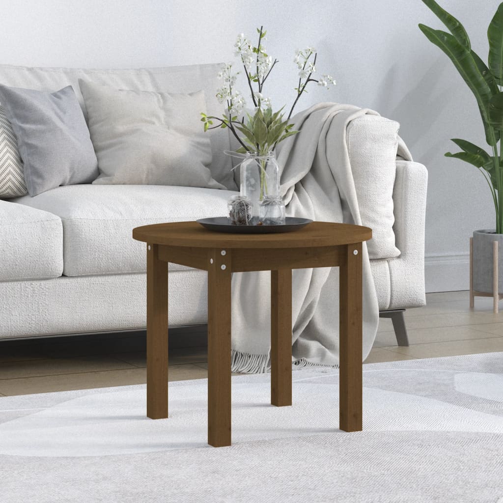 Soffbord Ø 45X40Cm Massivt Furu