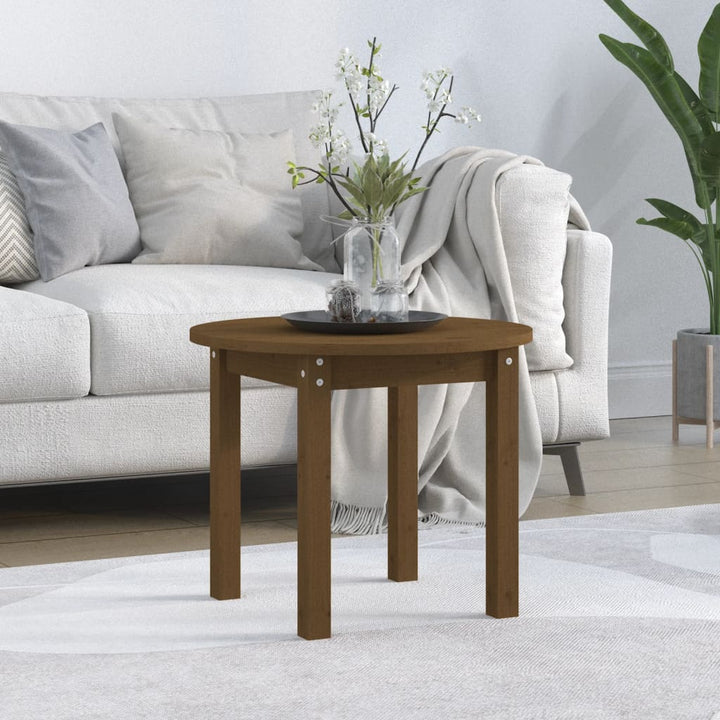 Soffbord Ø 45X40Cm Massivt Furu