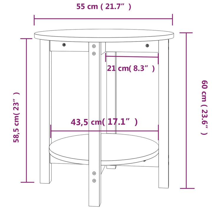 Soffbord Massivt Furu