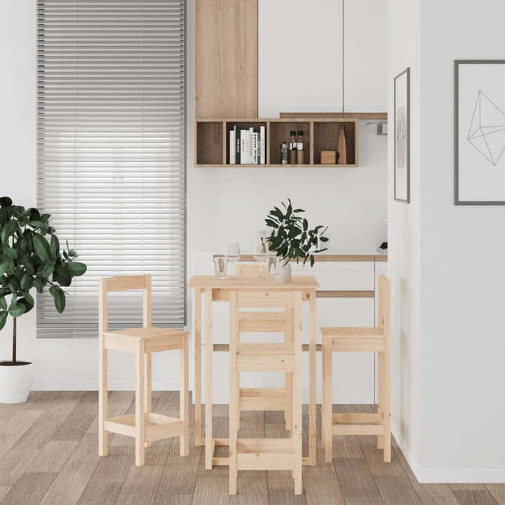 Barmöbler 5 Delar Massiv Furu