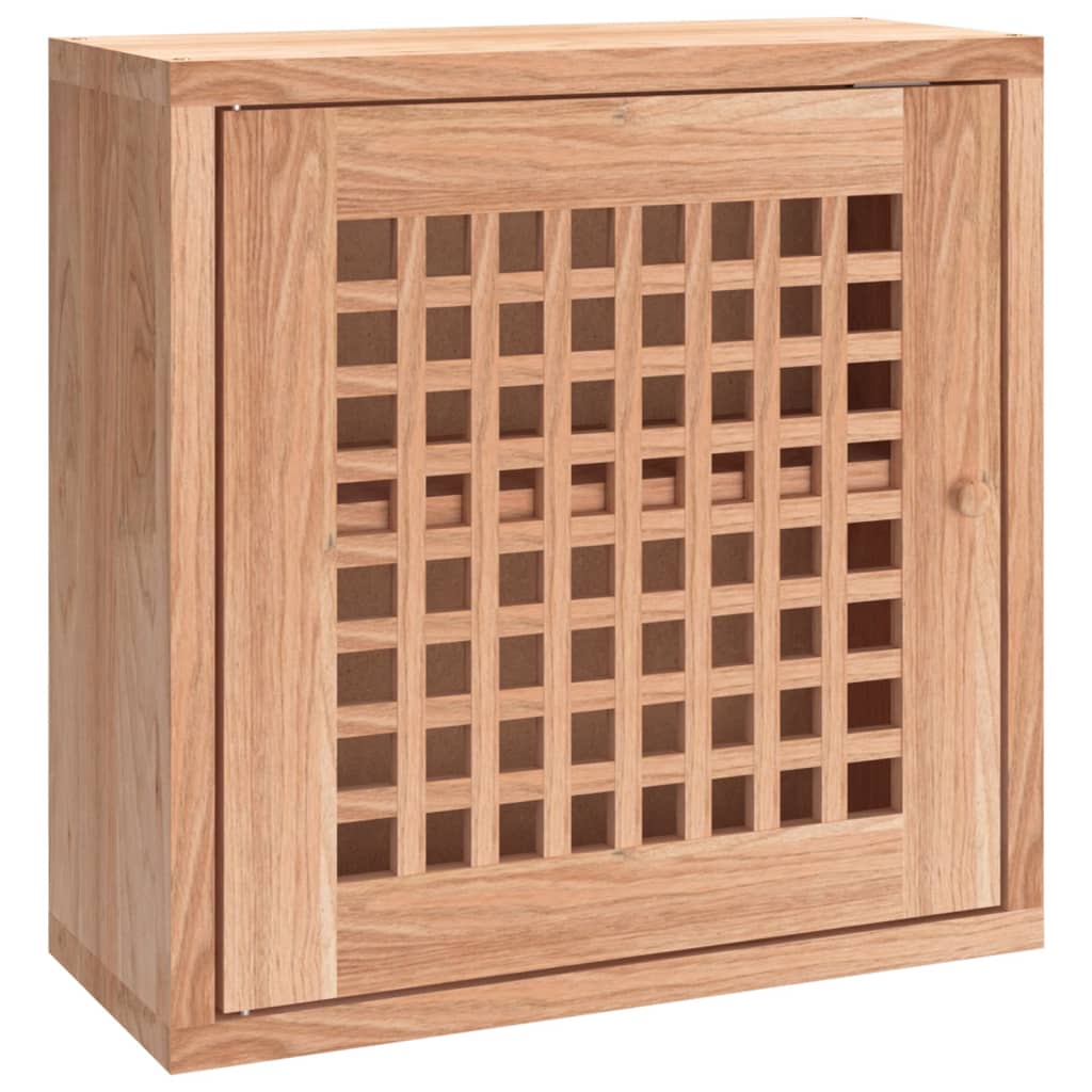 Väggskåp 42X18X42 Cm Massivt Valnötsträ