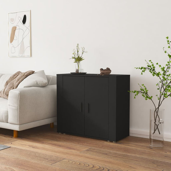 Skänk Åldrat Trä 80X33X70 Cm Konstruerat Trä