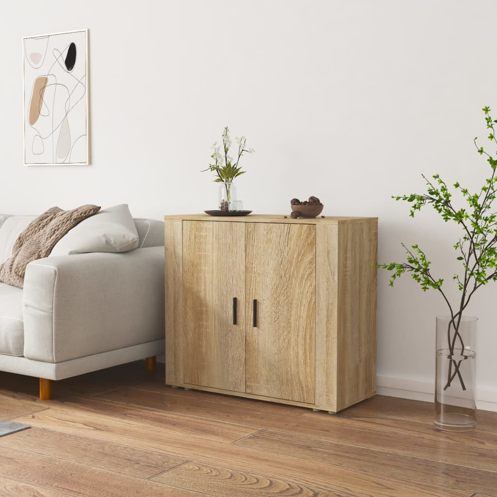 Skänk Åldrat Trä 80X33X70 Cm Konstruerat Trä