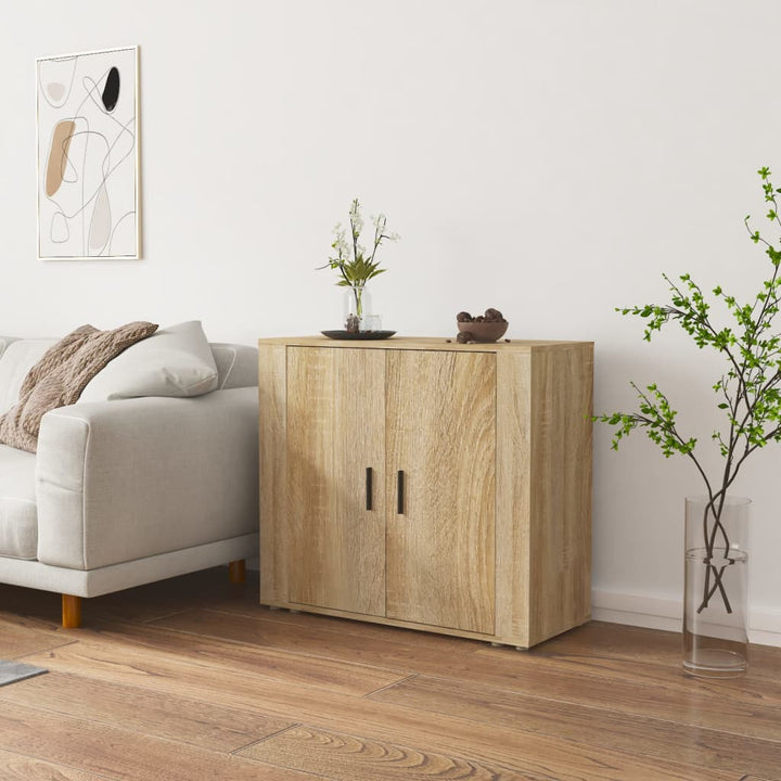 Skänk Åldrat Trä 80X33X70 Cm Konstruerat Trä