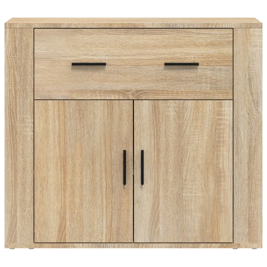 Skänk Sonoma-Ek 80X33X70 Cm Konstruerat Trä