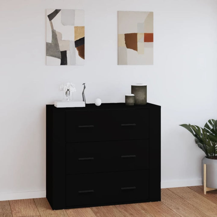 Skänk Åldrat Trä 80X33X70 Cm Konstruerat Trä