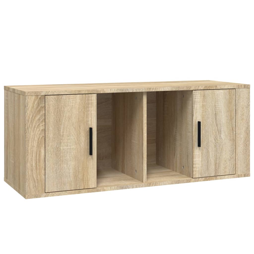 Tv-Skåp Sonoma-Ek 100X35X40 Cm Konstruerat Trä