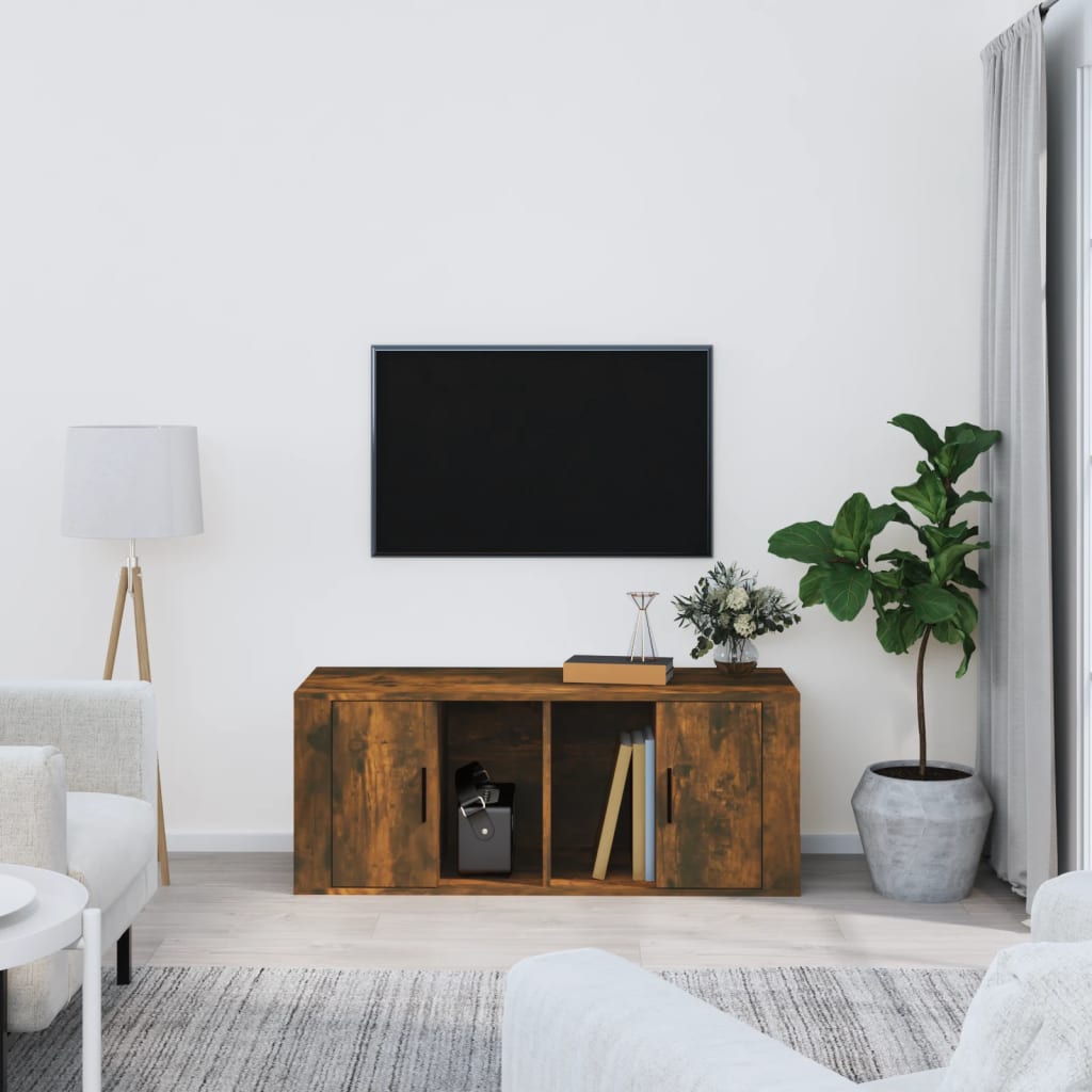 Tv-Skåp Sonoma-Ek 100X35X40 Cm Konstruerat Trä