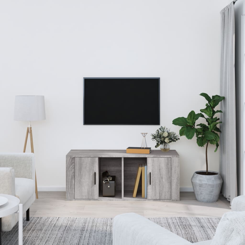Tv-Skåp Sonoma-Ek 100X35X40 Cm Konstruerat Trä