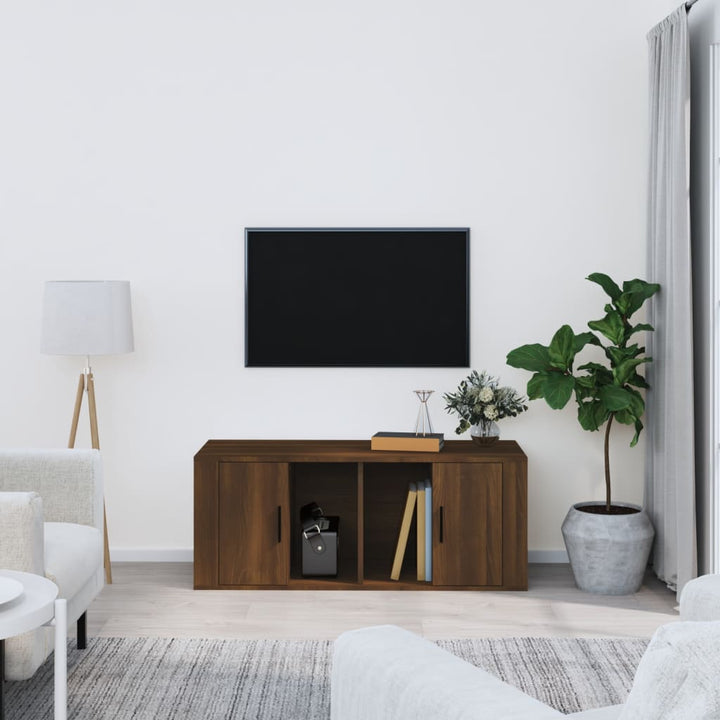 Tv-Skåp Sonoma-Ek 100X35X40 Cm Konstruerat Trä