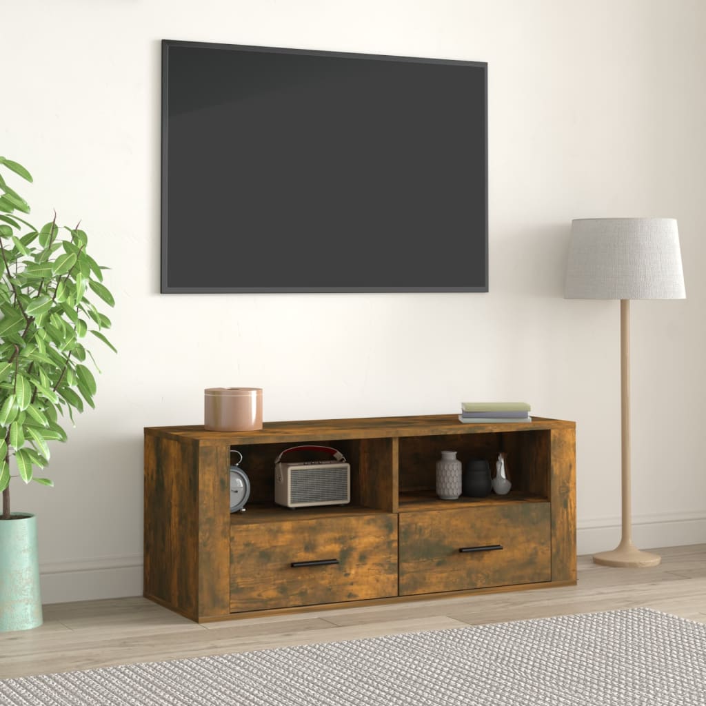 Tv-Bänk 100X35X40 Cm Konstruerat Trä