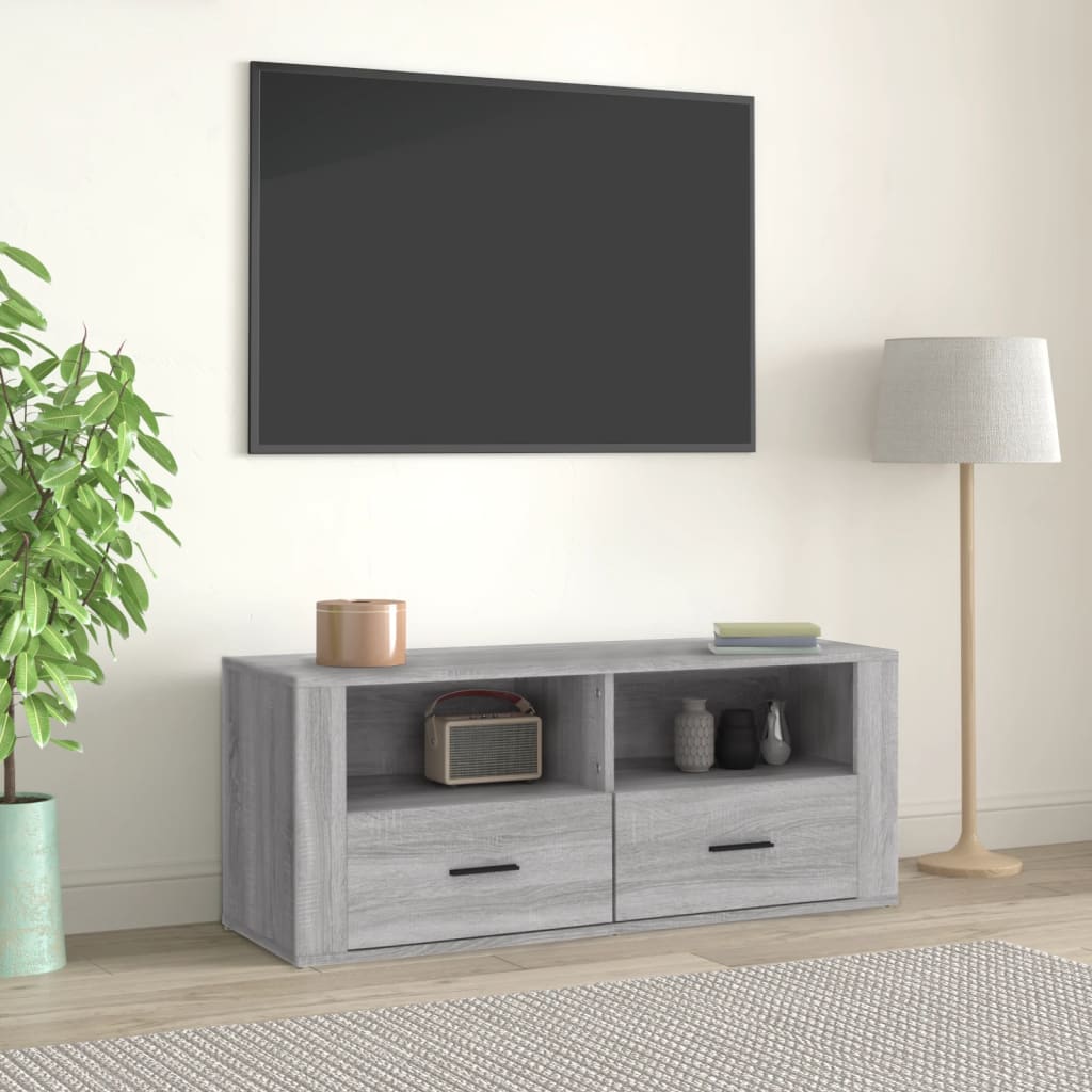 Tv-Bänk 100X35X40 Cm Konstruerat Trä