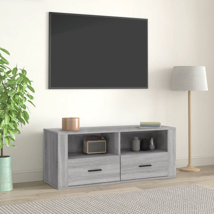 Tv-Bänk 100X35X40 Cm Konstruerat Trä