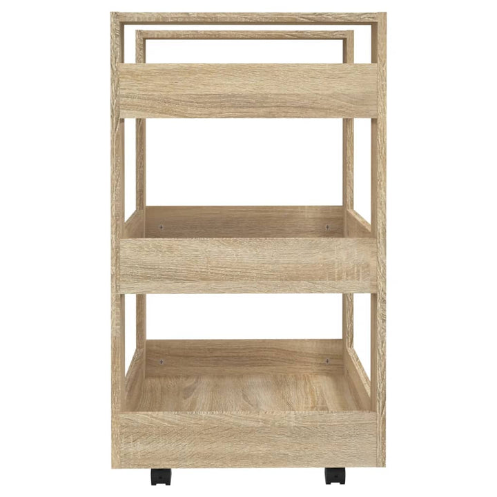 Köksvagn Sonoma-Ek 60X45X80 Cm Konstruerat Trä