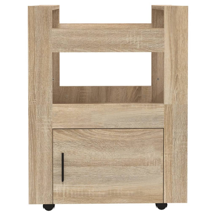 Köksvagn Sonoma-Ek 60X45X80 Cm Konstruerat Trä
