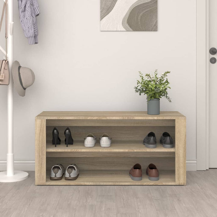 Skohylla Sonoma-Ek 100X35X45 Cm Konstruerat Trä