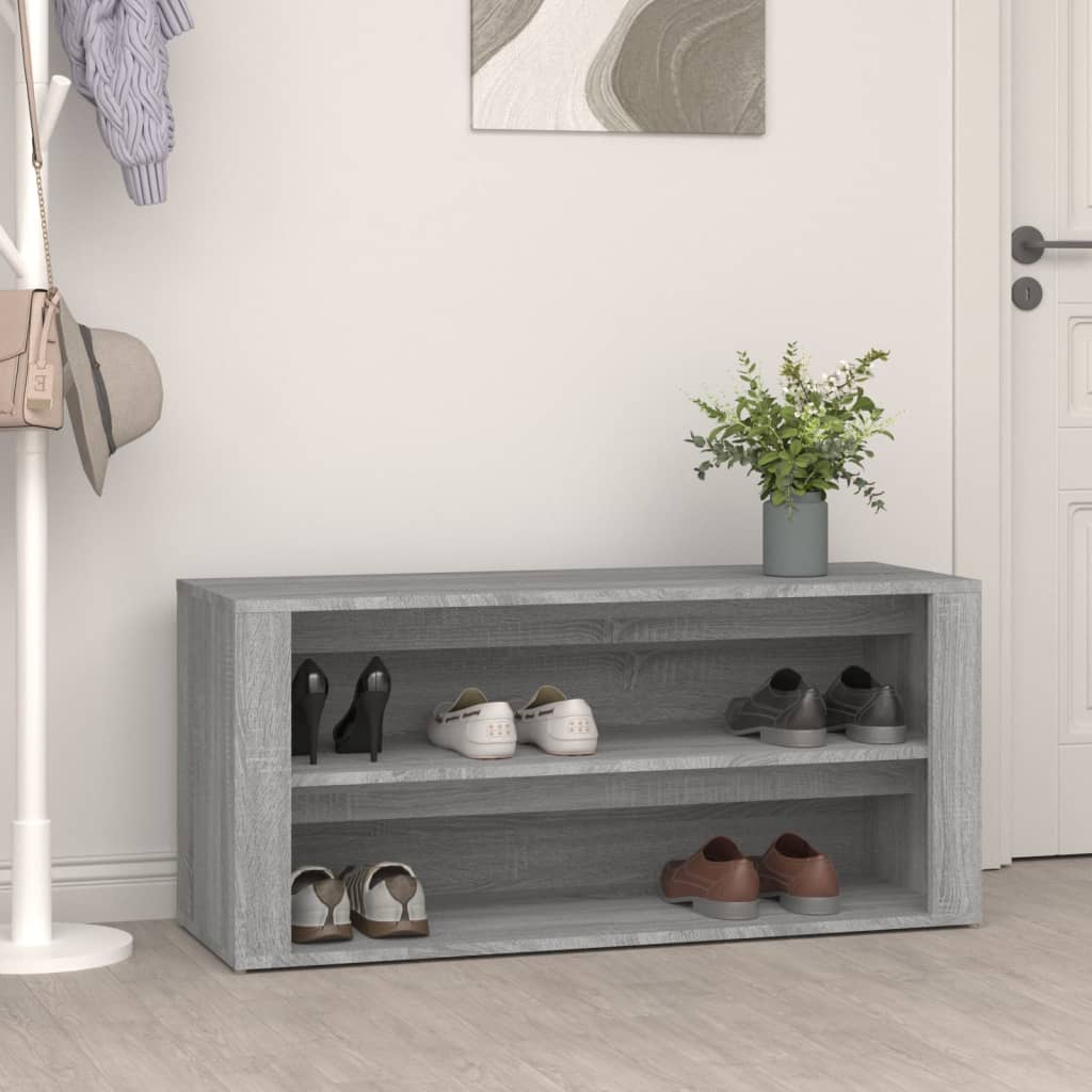 Skohylla Sonoma-Ek 100X35X45 Cm Konstruerat Trä