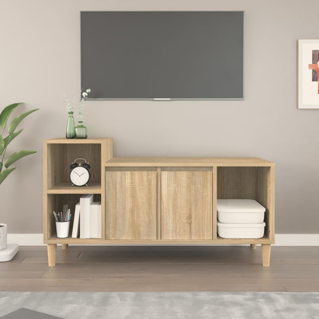 Tv-Bänk 100X35X55 Cm Konstruerat Trä