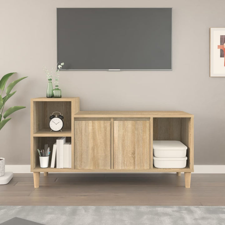 Tv-Bänk 100X35X55 Cm Konstruerat Trä