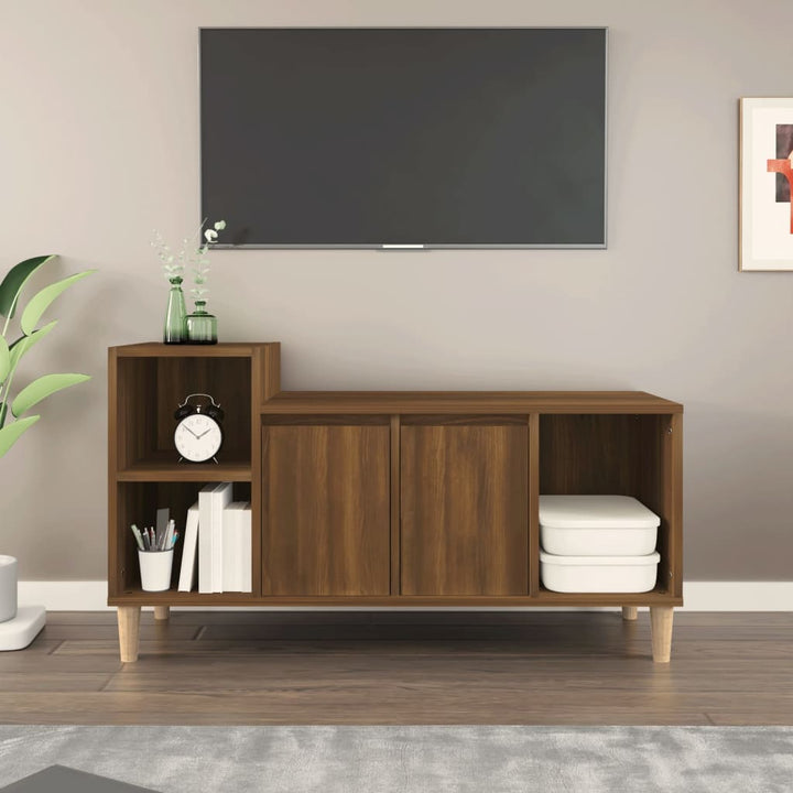 Tv-Bänk 100X35X55 Cm Konstruerat Trä