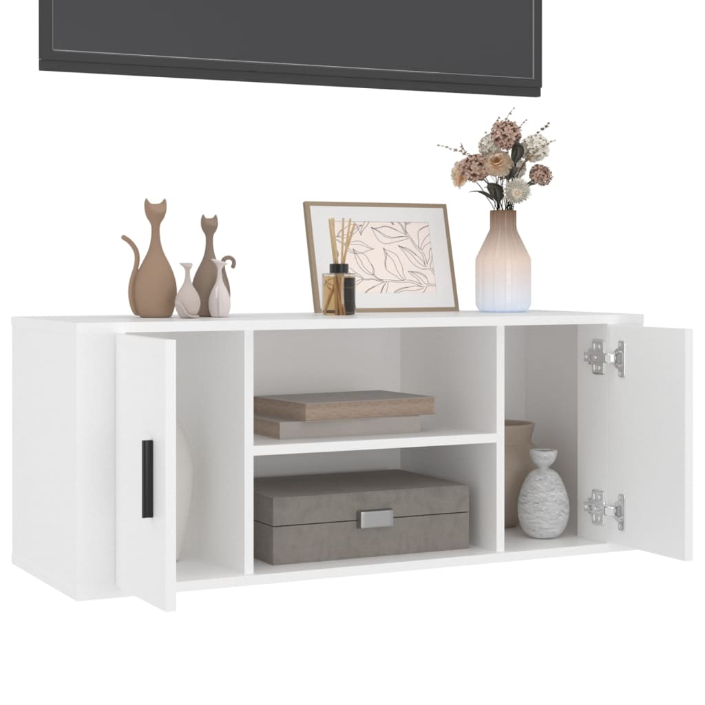 Tv-Bänk 100X35X40 Cm Konstruerat Trä