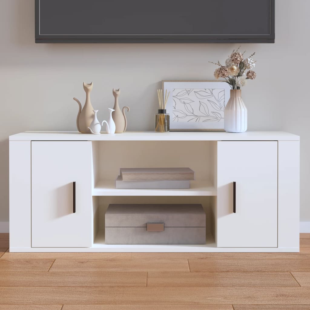 Tv-Bänk 100X35X40 Cm Konstruerat Trä
