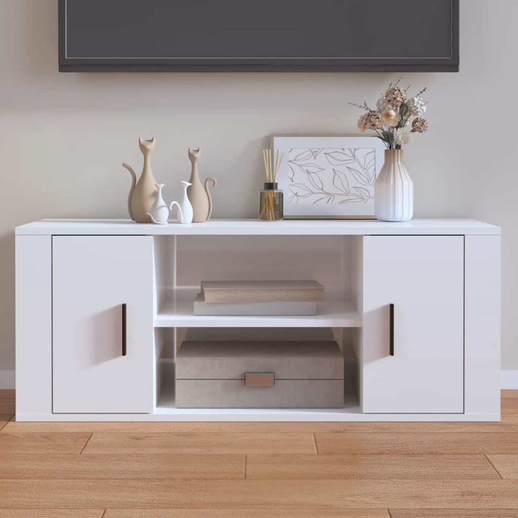 Tv-Bänk 100X35X40 Cm Konstruerat Trä