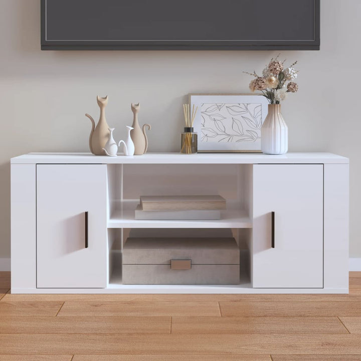 Tv-Bänk 100X35X40 Cm Konstruerat Trä