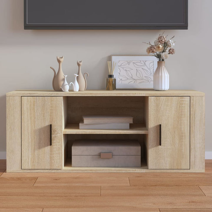 Tv-Bänk 100X35X40 Cm Konstruerat Trä