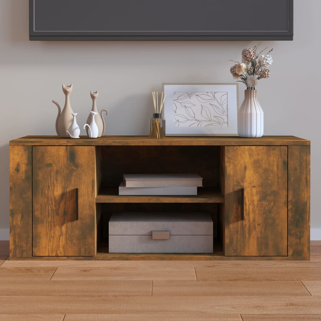 Tv-Bänk 100X35X40 Cm Konstruerat Trä