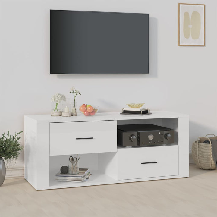Tv-Bänk 100X35X40 Cm Konstruerat Trä