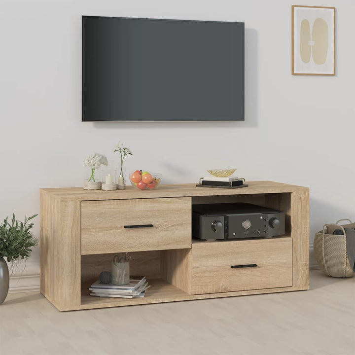 Tv-Bänk 100X35X40 Cm Konstruerat Trä