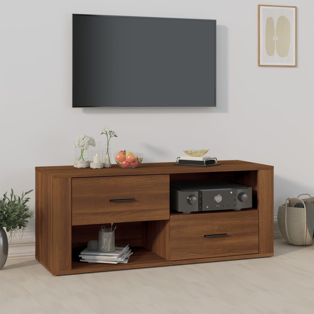 Tv-Bänk 100X35X40 Cm Konstruerat Trä