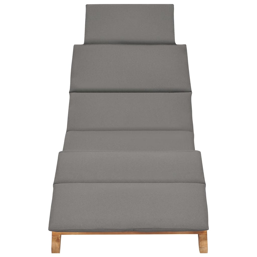 Solsängar Med Dynor 2 St Massiv Teak