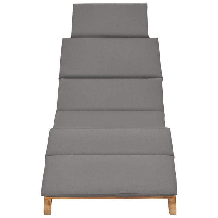 Solsängar Med Dynor 2 St Massiv Teak