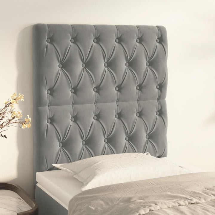 Sänggavel 90X7X118/128 Cm Sammet 2