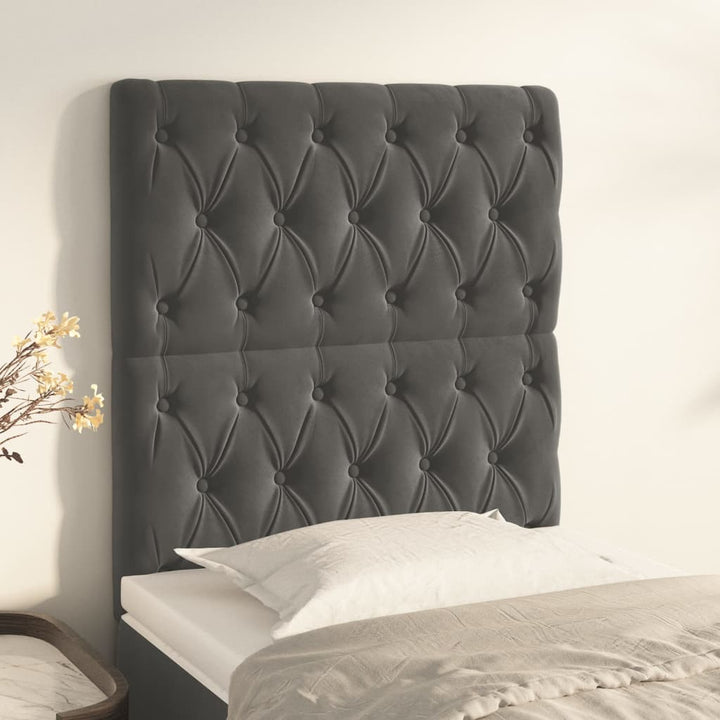 Sänggavel 90X7X118/128 Cm Sammet 2