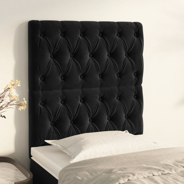 Sänggavel 90X7X118/128 Cm Sammet 2