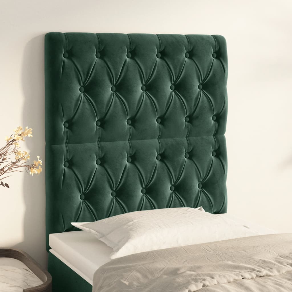 Sänggavel 90X7X118/128 Cm Sammet 2