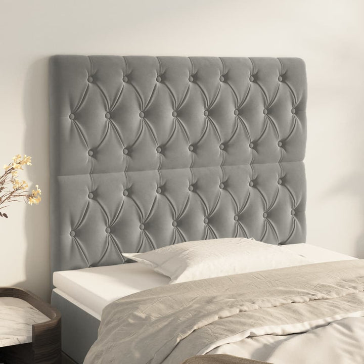 Sänggavel 90X7X118/128 Cm Sammet 2