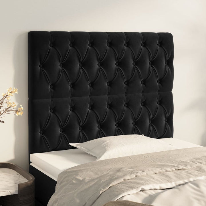 Sänggavel 90X7X118/128 Cm Sammet 2